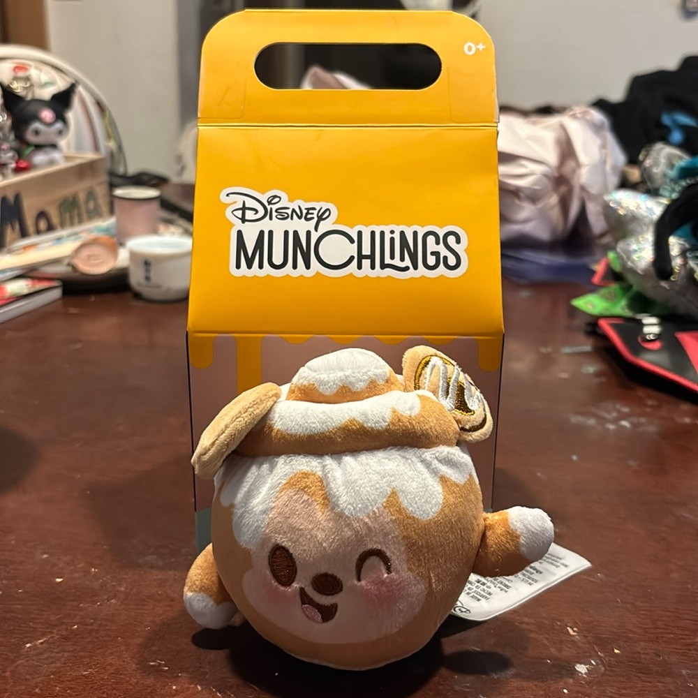 Disney Parks Munchling Mickey Mouse Cinnamon Swirl Bun with Box 4 1/3”